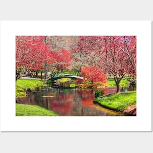 Spring in Japanese Garden Posters and Art